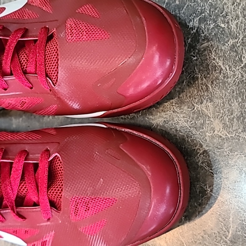 Nike Air Max Hyper Aggressor TB Gym Red White Mens Sneakers 524867-600 Size 14 - Picture 14 of 16